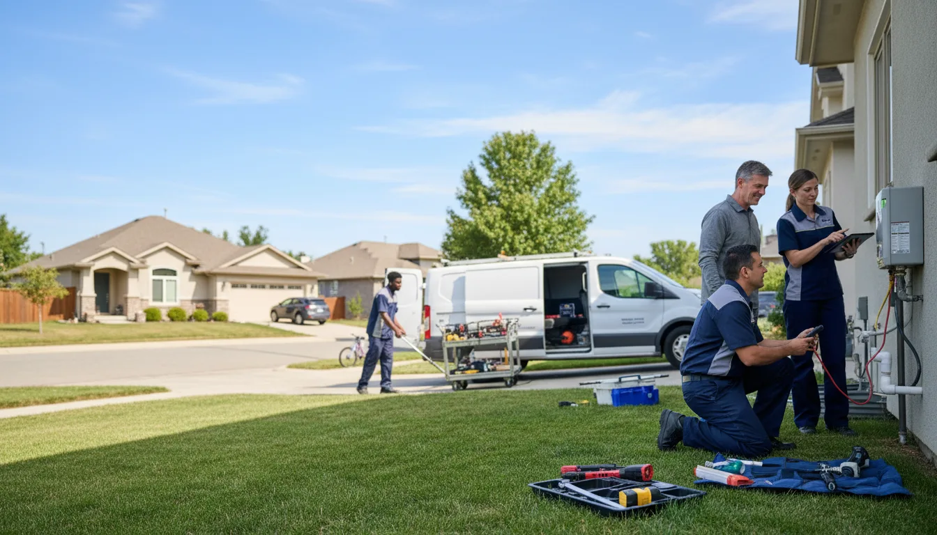 Tankless water heater service in Troy, TX